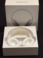 Apple AirPods Max Wireless Over-Ear Headphones – Silver – OEM Lightning to USB‑C Cable