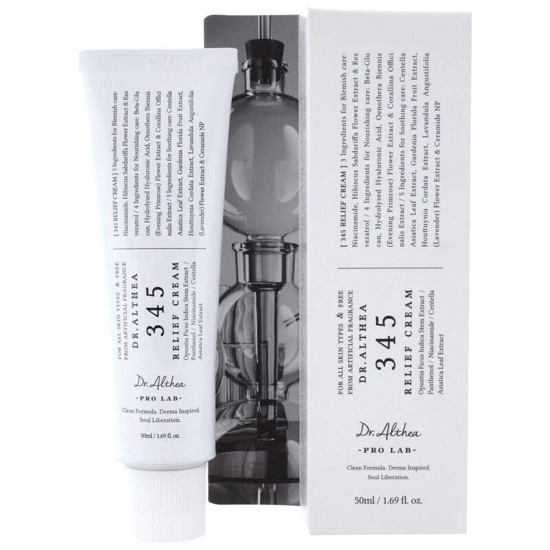 Dr.Althea 345 Relief Cream 50ml – Blemish & Soothing K-Beauty Moisturizer
