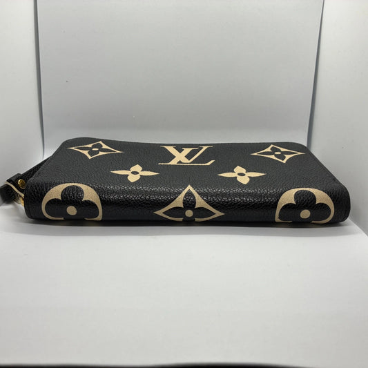 Louis Vuitton Zippy Wallet M80481 – Bicolor Monogram Empreinte Leather – Black & Beige